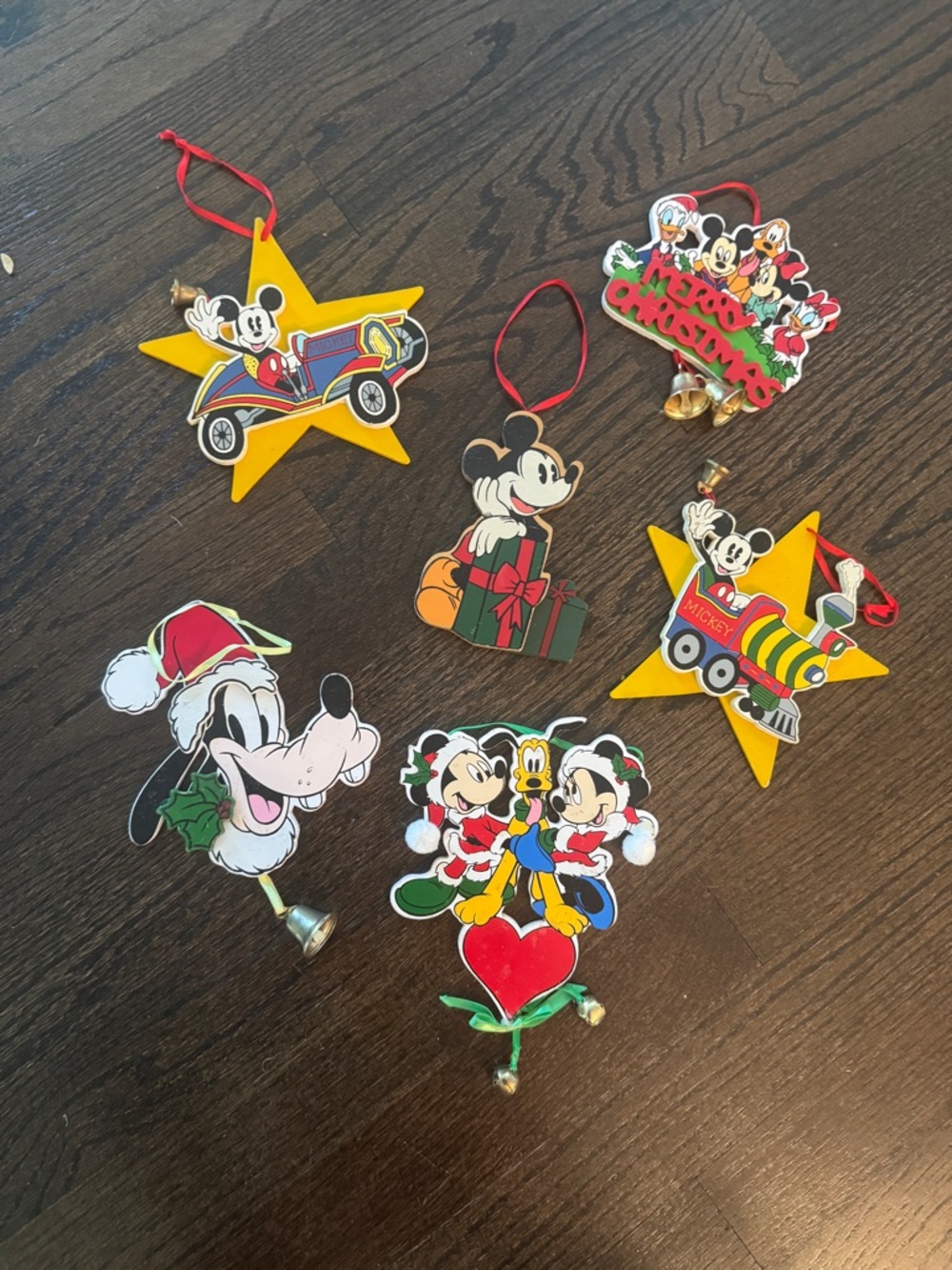 Vintage Disney Mickey & Friends Holiday Ornaments - Set of 6 - Kurt Adler
